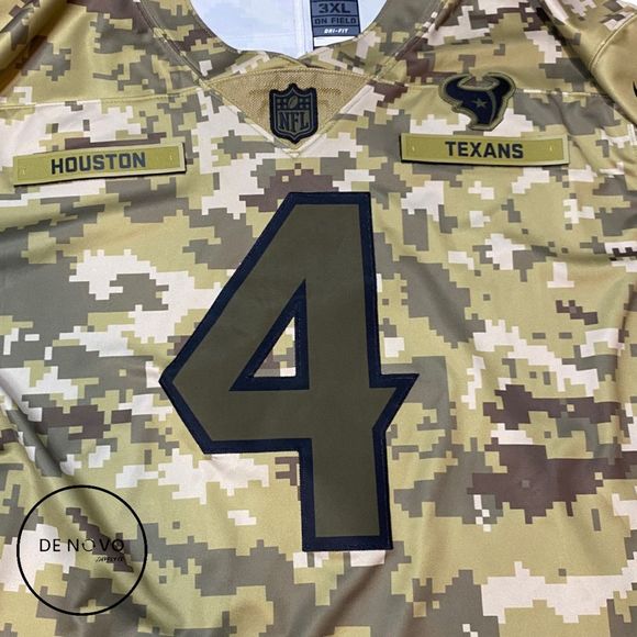 Nike Men's Camo Onfield DeShaun Watson #4 NFL Houston Texans Jersey Size 3XL - Picture 3 of 9
